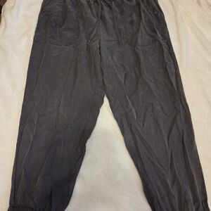 Nicole Miller Womans Drawstring Joggers - Charcoal